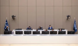 Les juges de la Cour pénale internationale à La Haye, le 20 novembre 2024