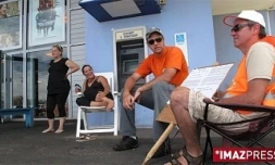 Les salariés du Cinépalmes en grève, le jeudi 22 octobre 2009