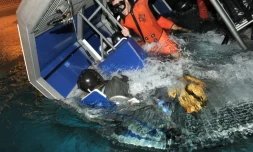 Une simulation de crash en mer au Cessan, le 13 octobre 2015