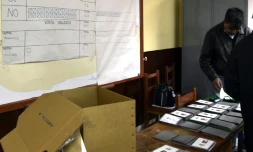 Comptage des bulletins de vote du référendum le 21 février 2016 à La Paz