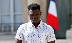 Mamoudou Gassama à l'Elysée le 28 mai 2018