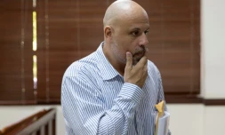 Nicolas Pisapia dans un tribunal de Saint-Domingue en République Dominicaine, le 24 avril 2016