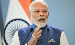Le Premier ministre indien Narendra Modi à Varsovie le 22 août 2024