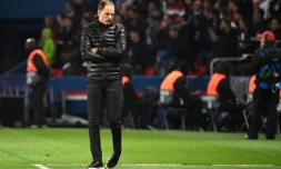 L'entraîneur du Paris-SG, Thomas Tuchel, lors du 8e de finale retour de la Ligue des champions face à Manchester United, au Parc des Princes, le 6 mars 2019