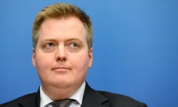 Le Premier ministre islandais Sigmundur David Gunnlaugsson à Stockholm en Suède, le 27 octobre 2014