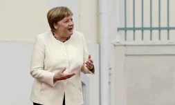 La chancelière allemande Angela Merkel, le 29 juin 2020 à Meseberg, près de Berlin
