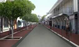 La maquette du nouveau centre-ville de Saint-Paul (Photo D.R)