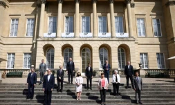 Photo de familles des ministres des Finances du G7, le 5 juin 2021 Ă Londres