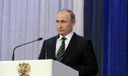 Vladimir Poutine le 20 février 2016 au Kremlin