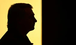 L'ex-président brésilien Jair Bolsonaro, lors d'un événement le 20 février 2025, à Brasilia