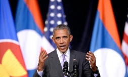 Barack Obama à Vientiane le 6 septembre 2016