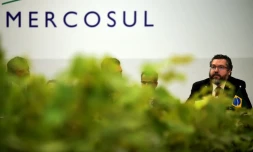 Le ministre brésilien des Affaires étrangères Ernesto Araujo à Bento Goncalves (Brésil), le 4 décembre 2019