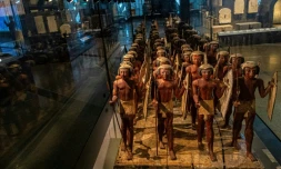 Le Grand musée égyptien, photographié le 5 mai 2025, officiellement inauguré le 1er novembre 2025