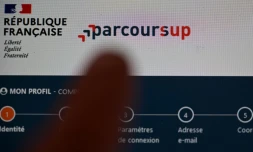 Page web de la plateforme Parcoursup, le 18 janvier 2023 à Rennes