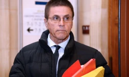 Hassan Diab, principal suspect de l'attentat de la rue Copernic en 1980 à Paris, au tribunal à Paris le 24 mai 2016