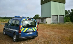 Le silo où les enquêteurs ont découvert le corps d'une enfant qui pourrait être Lyhanna, à Puycasquier dans le Gers, le 5 juin 2026