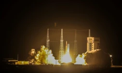 Photo d'archives fournie par le ministère de la Défense iranien le 9 février 2020 montrant le lancement du satellite Zafar dans la province de Semnan (nord-est)