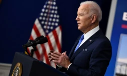Le président américain Joe Biden, le 14 janvier 2022 à la Maison Blanche, à Washington