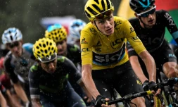 Christopher Froome lors de la 20e étape du Tour de France le 23 juillet 2016 entre MegÚve et Morzine-Avoriaz