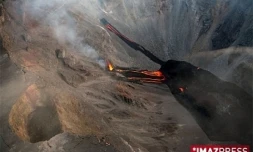 Le piton de la Fournaise en éruption (Photo archives)
