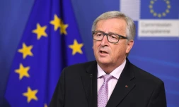 Le président de la Commission européenne Jean-Claude Juncker à la Commission européenne, à Bruxelles le 6 février 2017