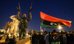 Des milliers de Libyens célèbrent le 6e anniversaire de la révolution, le 17 février 2017 à Benghazi