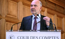 Le premier président de la Cour des comptes, Pierre Moscovici, à Paris le 6 novembre 2025