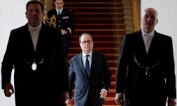 François Hollande à l'Elysée le 23 mars 2017 à Paris