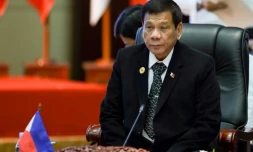 Le président philippin Rodrigo Duterte assiste au sommet de l'Asean à Vientiane, le 7 septembre 2016