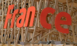 Le stand de la France, invitée d'honneur de la foire du livre de Francfort, le 9 octobre 2017