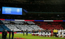 La Marseillaise avant Angleterre-France à Wembley, le 17 novembre 2015