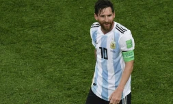 L'attaquant argentin Lionel Messi lors de la qualification en 8e de finale du Mondial 2018 le 26 juin à Saint-Pétersbourg