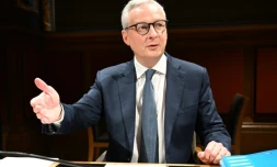 L'ancien ministre de l'Économie Bruno Le Maire devant la commission des Finances du Sénat à Paris, le 7 novembre 2024