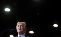 Le président américain Donald Trump lors d'un discours à Huntington, Virginie, le 3 août 2017.