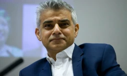Le travailliste Sadiq Khan, premier maire musulman de Londres, lors d'un discours dans la capitale britannique, le 28 janvier 2016