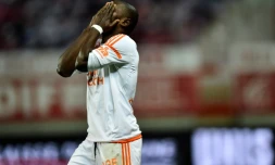 Le Lorientais Majeed Waris à Dijon en Ligue 1, le 22 octobre 2016