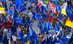 Manifestation d'ampleur à Londres pour réclamer un nouveau référendum sur le Brexit, le 19 octobre 2019