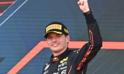 Le Néerlandais Max Verstappen (Red Bull), vainqueur du GP d'Azerbaïdjan, le 12 juin 2022 à Bakou