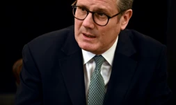 le Premier ministre britannique Keir Starmer préside une table ronde avec des chefs d'entreprise britanniques à Downing Street, le 3 avril 2025 à Londres