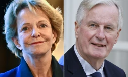 Frédérique Bredin (PS) et Michel Barnier (LR), candidats pour la 2e circonscription de Paris