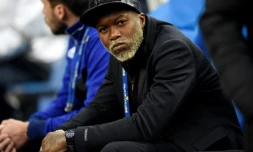 Djibril Cissé le 11 avril 2015 au stade de France à Saint-Denis