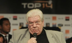 Paul Goze, président de la LNR, le 11 août 2014 à Paris