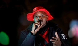 Le leader du mouvement contre la vie chère en Martinique, Rodrigue Petitot à Paris, le 3 novembre 2024