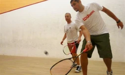 Le joueur de squash réunionnais Christophe André (Photo Arnaud de Ribas)