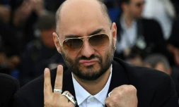 Le metteur en scène russe Kirill Serebrennikov lors d'une séance photos à l'occasion de la sortie du film "Outchenik"(le Disciple) au 69eme Festival de Cannes, le 13 mai 2016. 