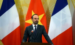 Le Premier ministre français Edouard Philippe lors de sa visite au Vietnam, le 2 novembre 2018 à Hanoi.
