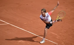Le Français Richard Gasquet face à l'Australien Nick Kyrgios, le 27 mai 2016 à Roland-Garros