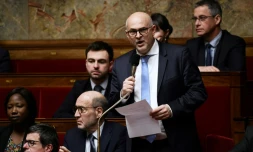 Le député LREM du Nord Laurent Pietraszewski à l'Assemblée nationale le 29 janvier 2019 à Paris
