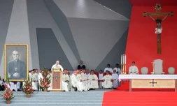 Le pape François célèbre une messe à Villavicencio, (Colombie) le 8 septembre  