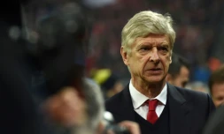 Arsène Wenger, avec Arsenal face au Bayern Munich en Ligue des champions, le 14 février 2017 à l'Allianz Arena